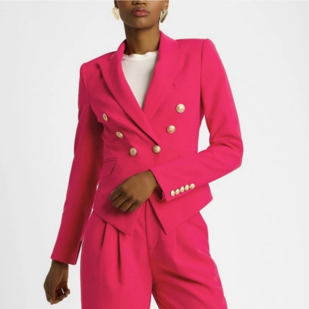Choosy Brand Magenta Double Breasted Betsy Blazer NWT Size 8